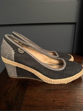Keds Denim Espadrille Wedge Sneakers